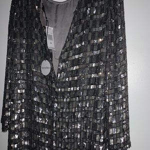SOLD: Retrofete gunmetal dress
